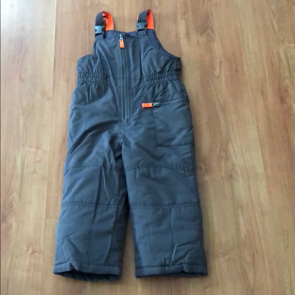 Carter Toddler Boy Snow Suit Gray Orange 4T NWOT